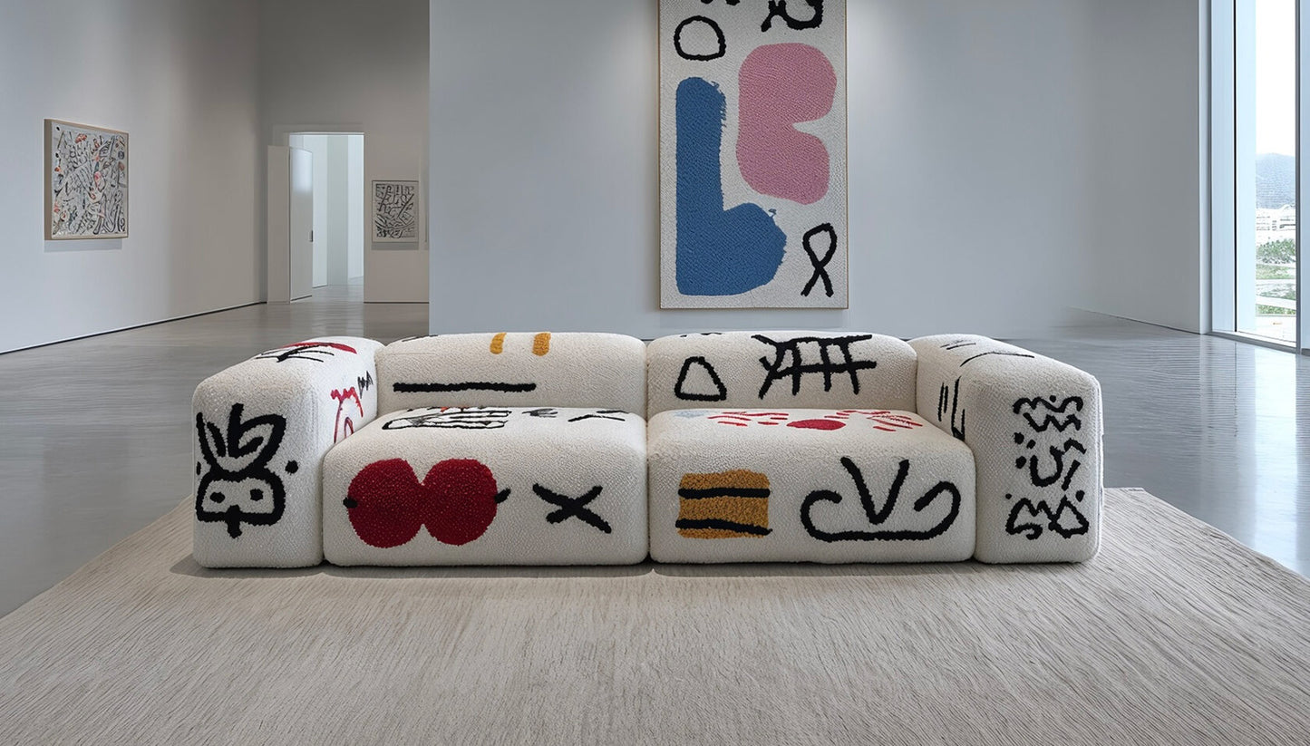 Abstract Symbols Modular Sofa